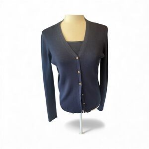 Lauren by Ralph Lauren 2 peace cardigan set- cardigan is medium- Shell is small